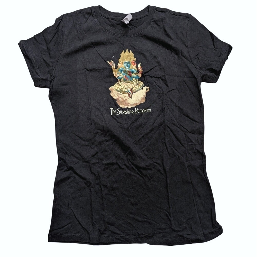 Smashing Pumpkins Womens XXL Black Mellon Collie Tee Babydoll T-Shirt Top 90s